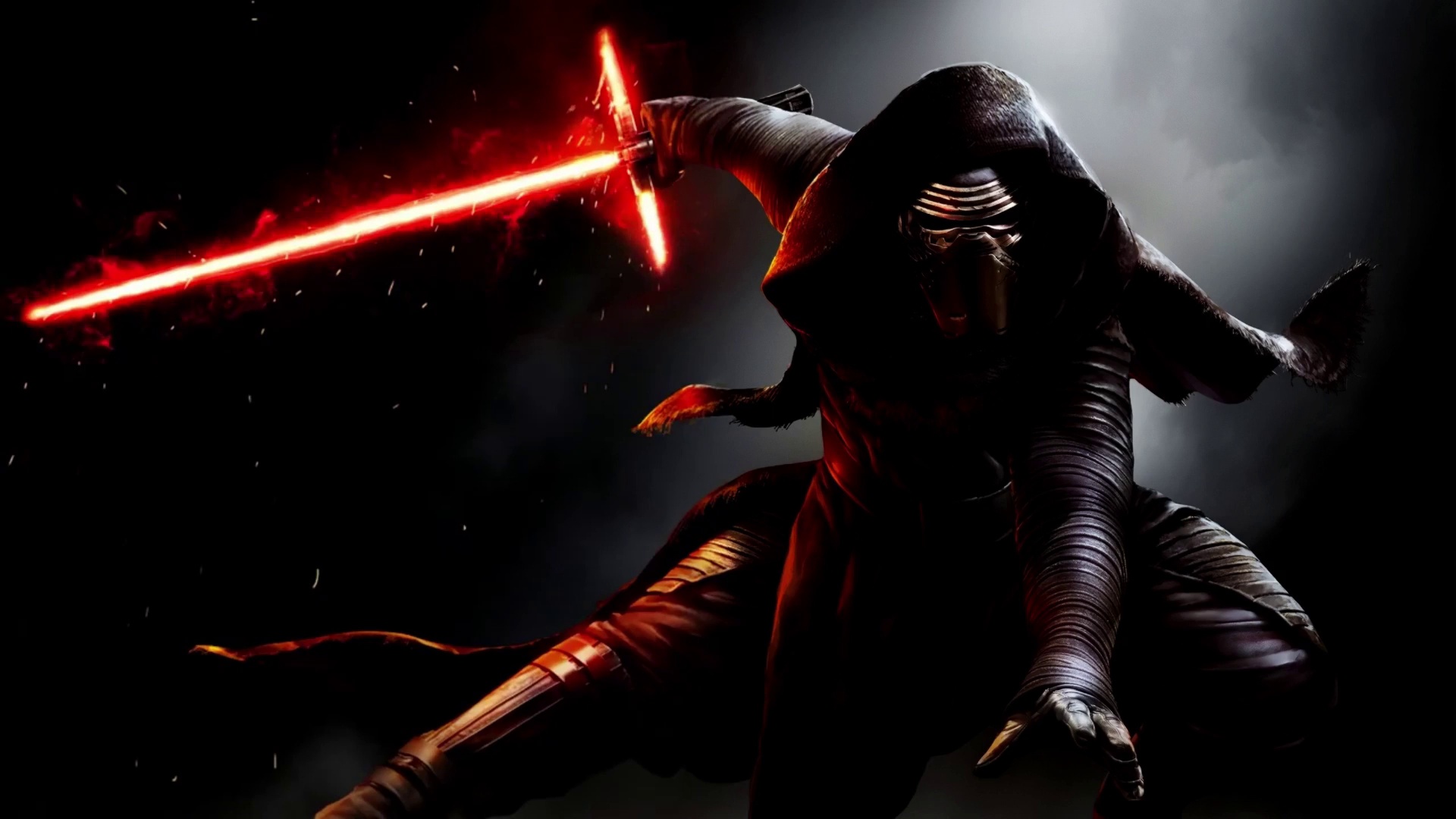 Darth Vader Magma and Lightsaber Star Wars 4K - Animated Theme ...