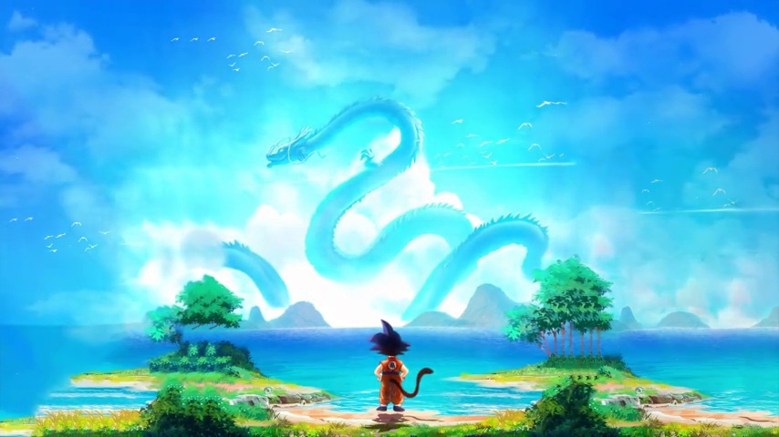 Goku And Dragons - Dragon Ball - Livewallpapers4free.com