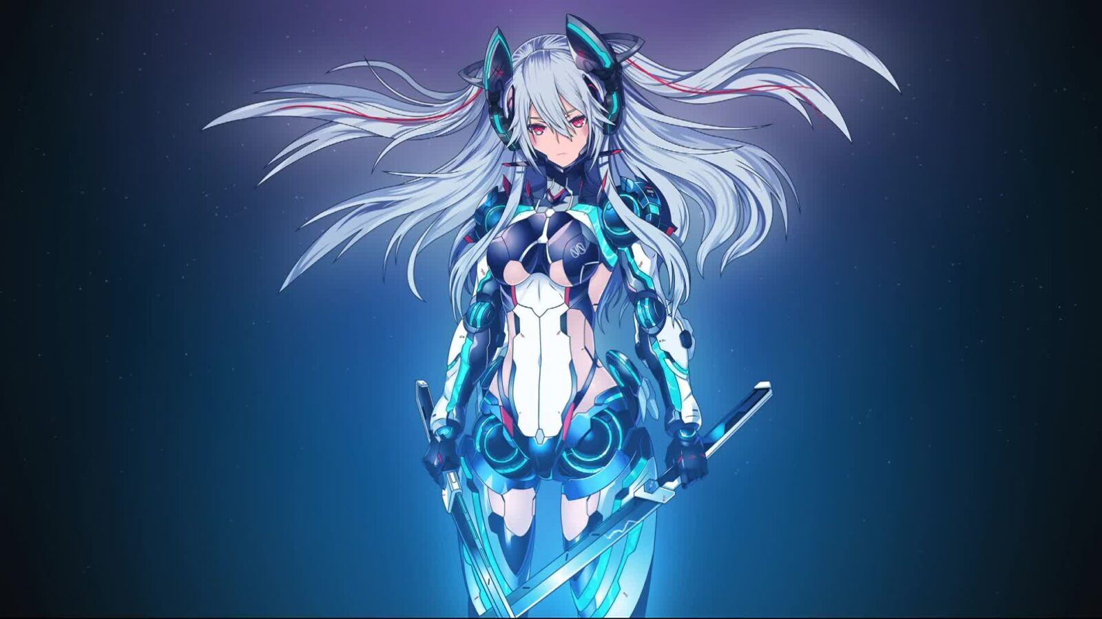 Mecha Girl Nitro Effect Anime - Animated Live Wallpaper - Live Desktop