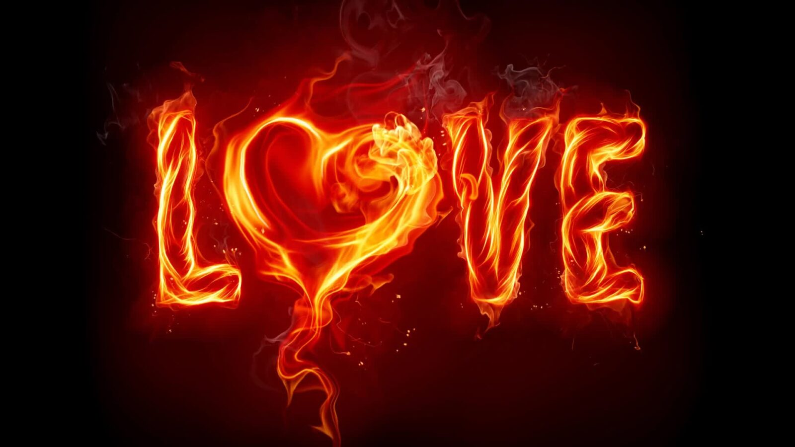 LiveWallpapers4Free.com | Love In Fire Abstract - Free Live Wallpaper