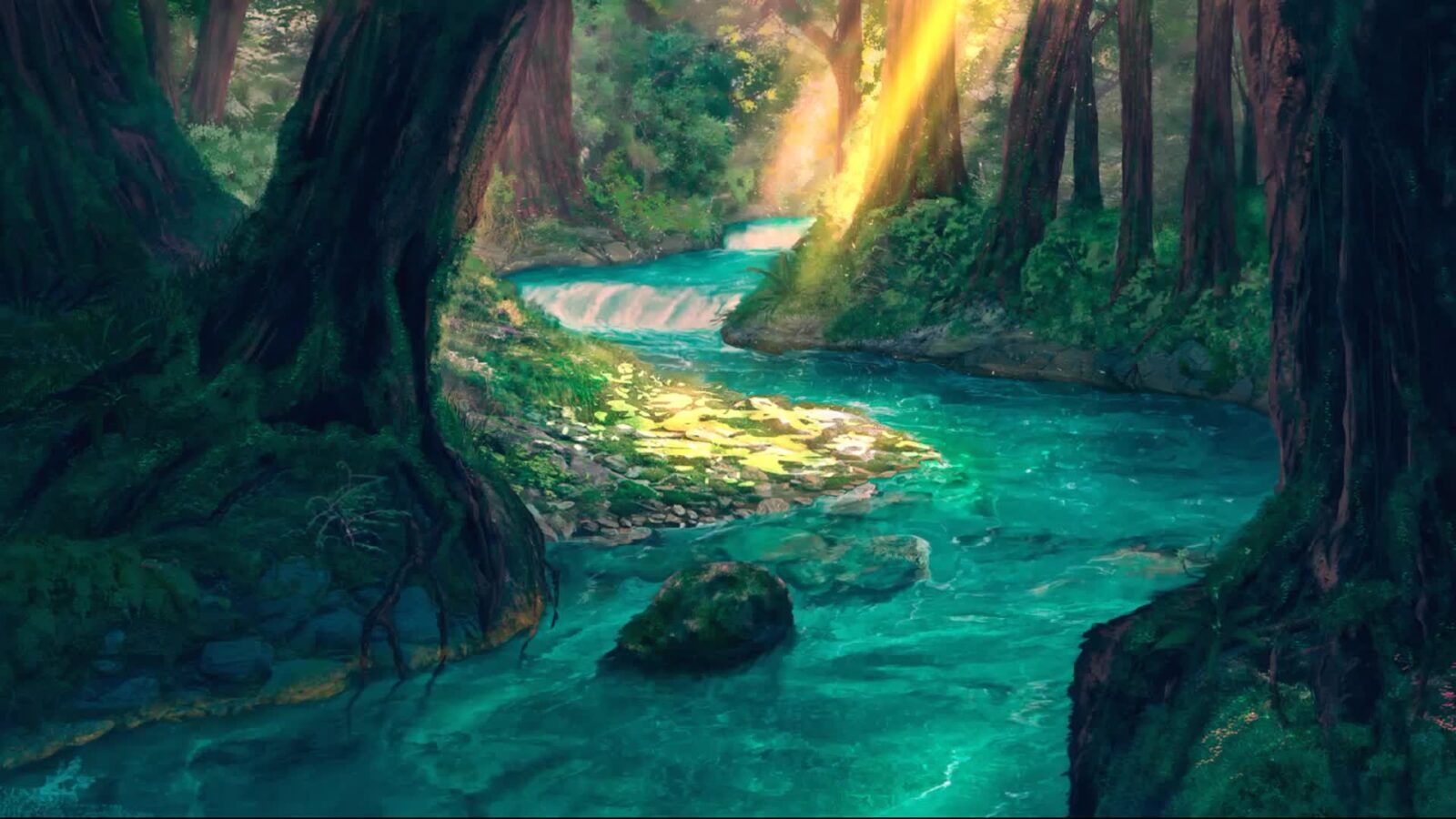 LiveWallpapers4Free.com | Fantasy Forest And Magic River - Animated Wallpaper