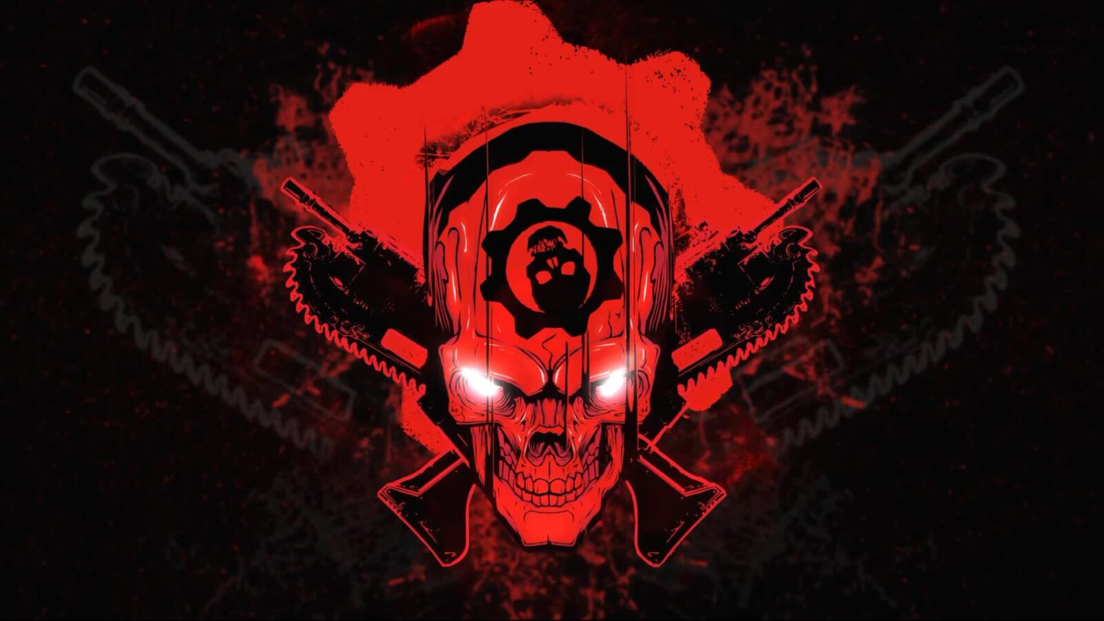Gears Of War Red Skull - Game Live Wallpaper - Live Desktop Wallpapers