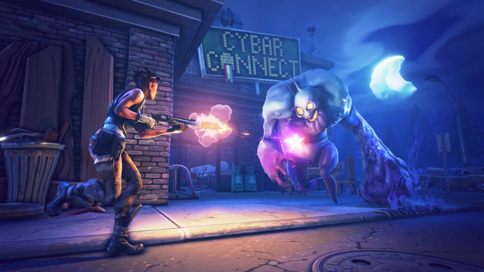 LiveWallpapers4Free.com | Cybar Connect Game Fortnite - Animated Desktop Wallpaper
