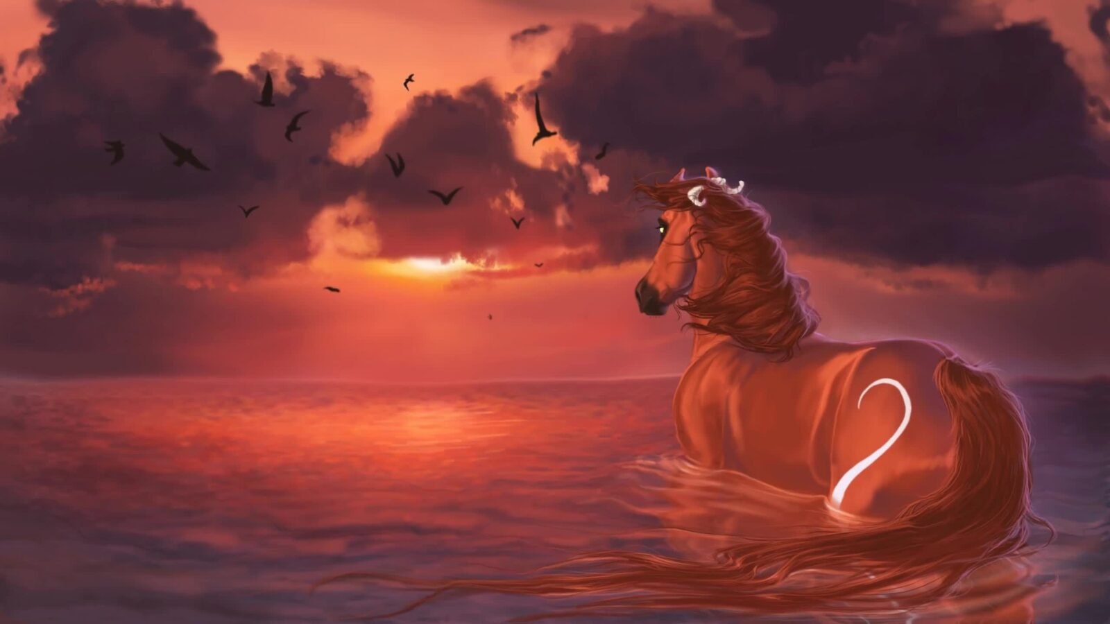 LiveWallpapers4Free.com | Animated Horse Water 2K - Free Live Wallpaper