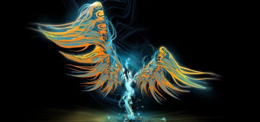 Dancing Angel Abstract Illustration - Free Live Wallpaper