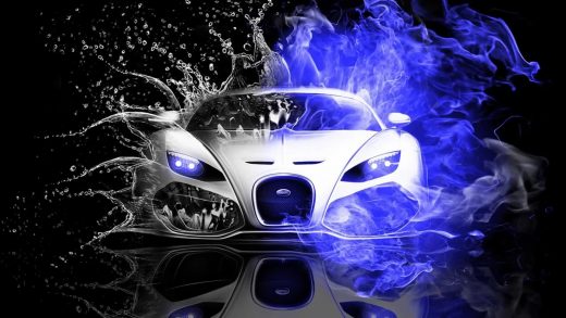 3D Sport Car Bugatti Concept Art - Free Live Wallpaper
