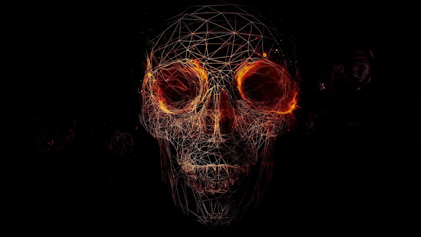 Live Desktop Wallpapers | 3D Scary Skull Abstract Shapes - Free Live Wallpaper