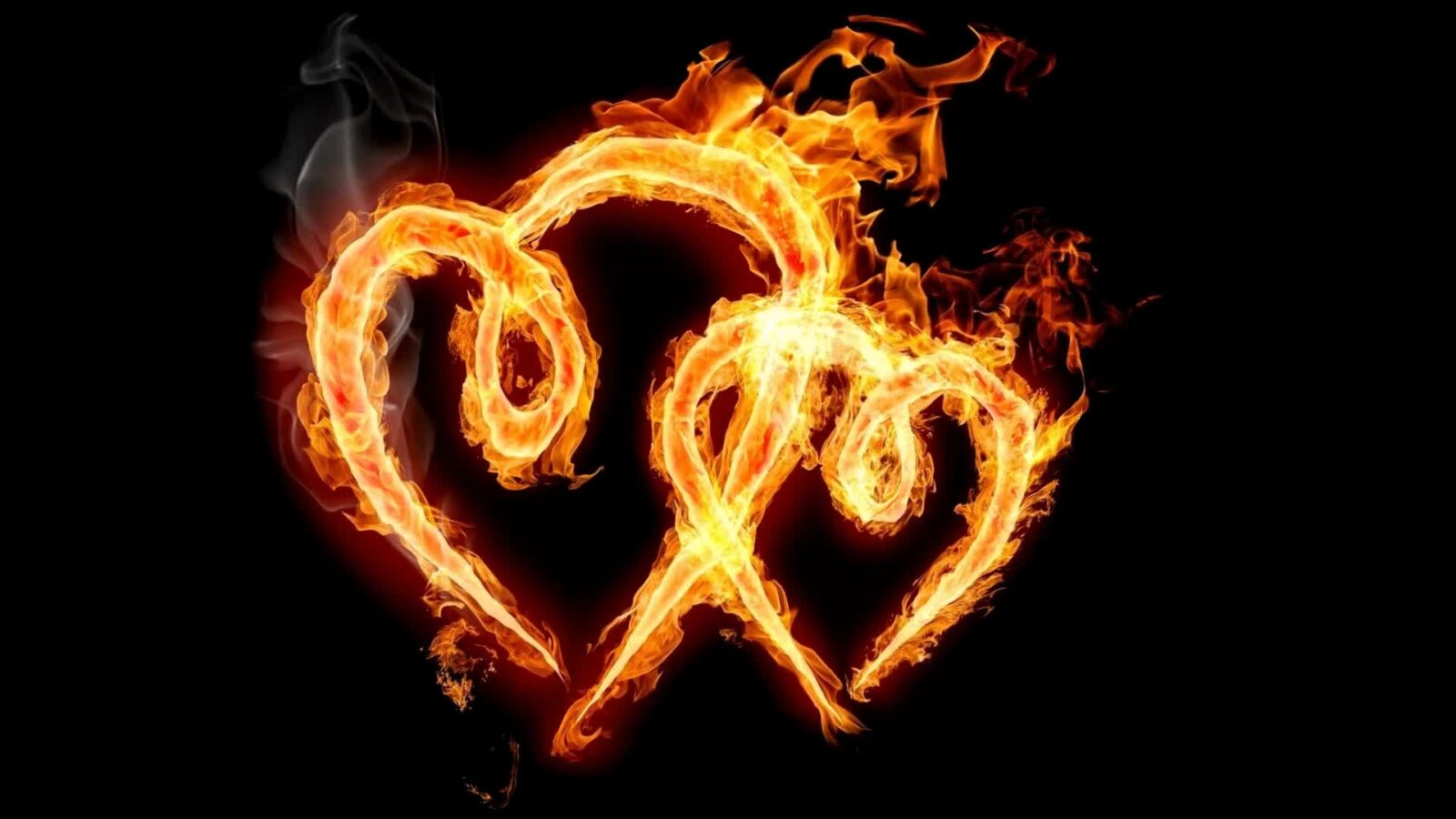 Heart In Flame Fantasy Love - Free Live Wallpaper