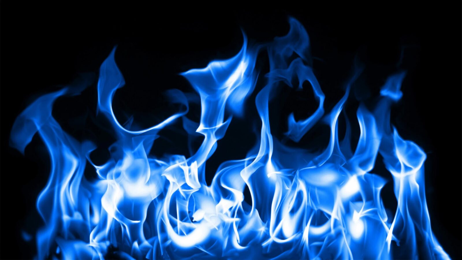 Blue Fire Abstract Flame 4K - Animated Desktop Background