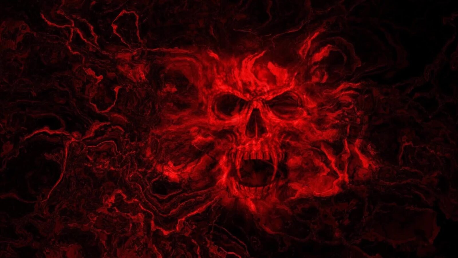 Bloody Skull Blood Horror - Desktop Moving Background ...