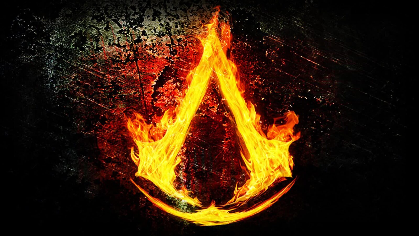 Assasins Creed Game Logo Fire - Free Live Wallpaper - Live Desktop