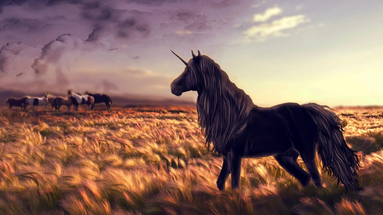 Unicorn Horses Fantasy World 2K – Free Live Wallpaper
