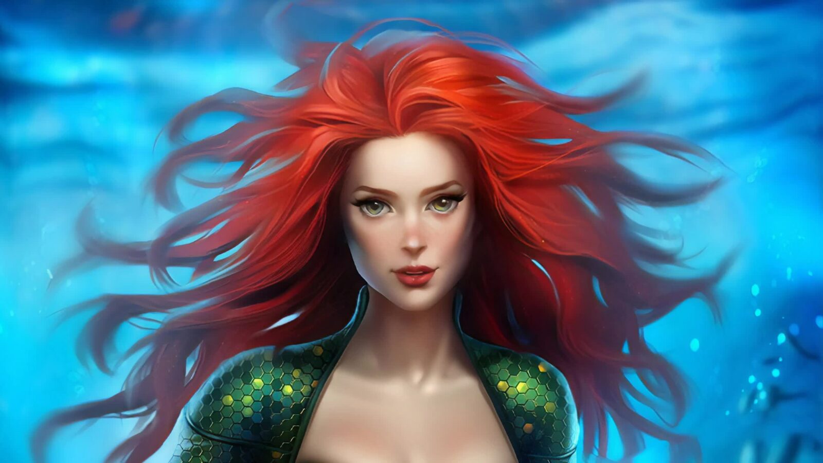 Mera Fanart Redhead 2K Quality – Free Live Wallpaper
