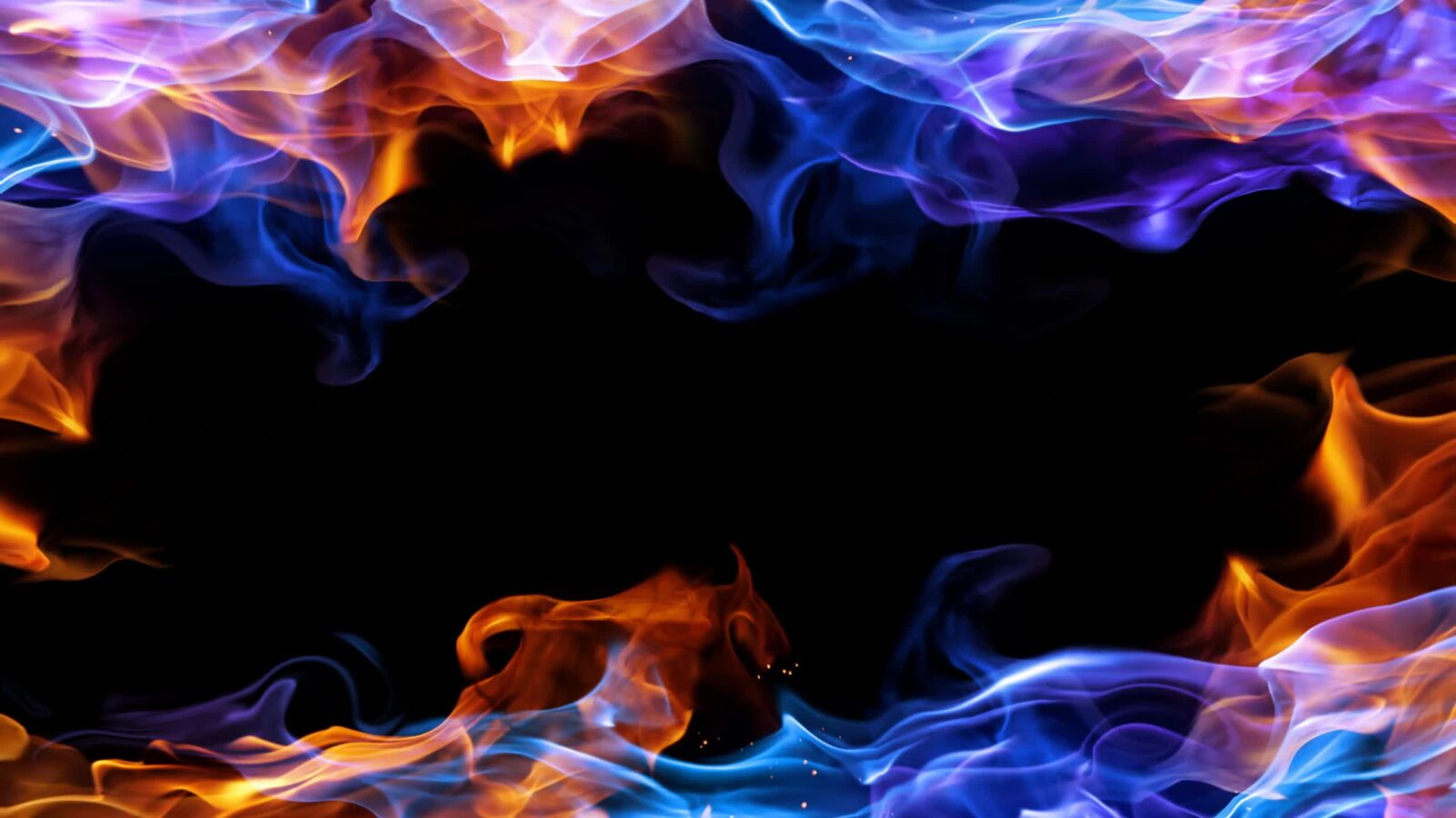 Red Blue Flame Abstract 2K Quality – Free Live Wallpaper