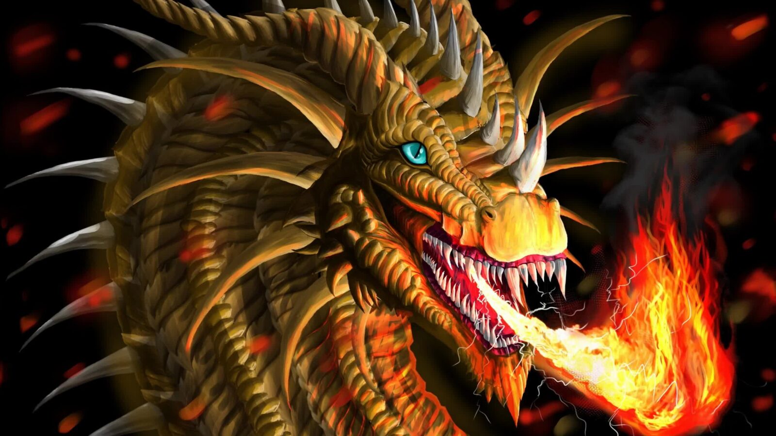 LiveWallpapers4Free.com | Fantasy Creatures Dragon Artwork 2K Quality - Free Live Wallpaper