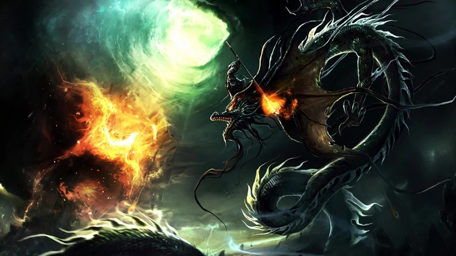 Black Dragon Fantasy Abstract Free Live Wallpaper Live