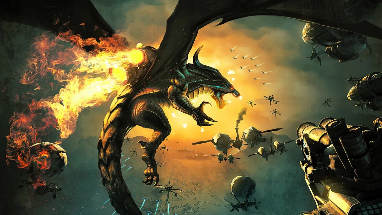 LiveWallpapers4Free.com | Steampunk Fantasy Dragon Wings - Free Animated Wallpaper