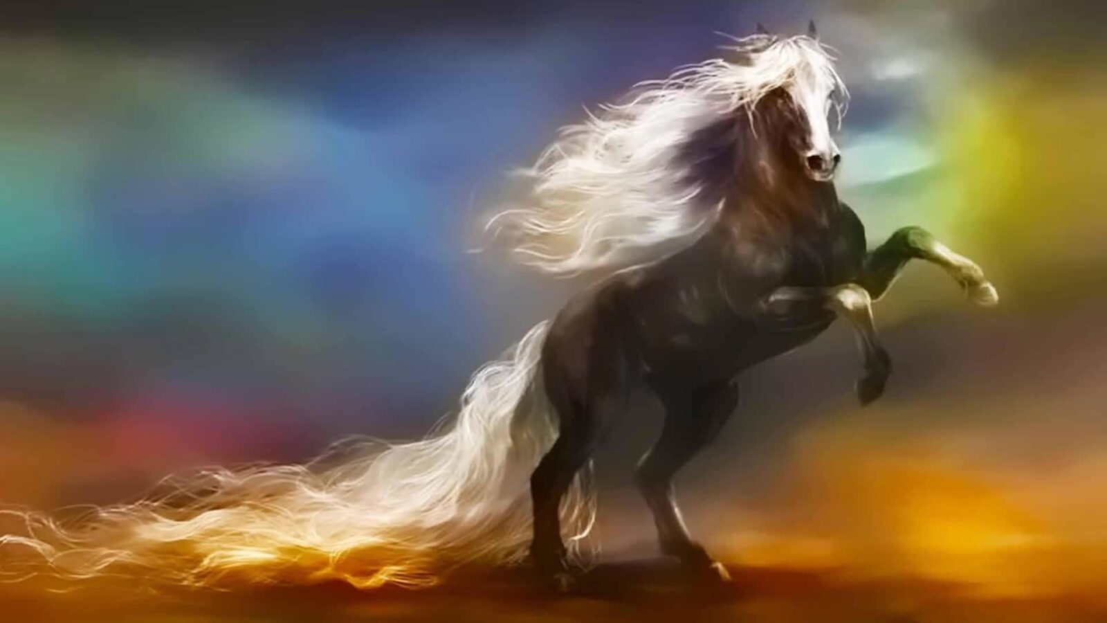 Beautiful Horse Artwork – Free Live Wallpaper