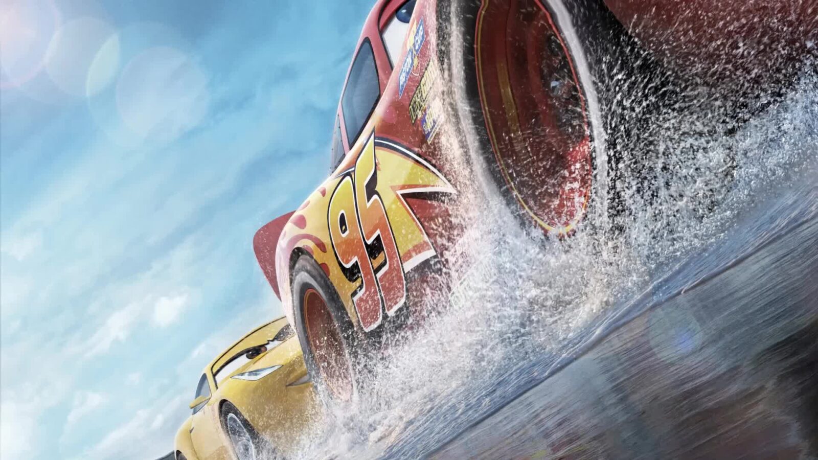 Cars 3 Movie Water Spray Race - Free Live Wallpaper