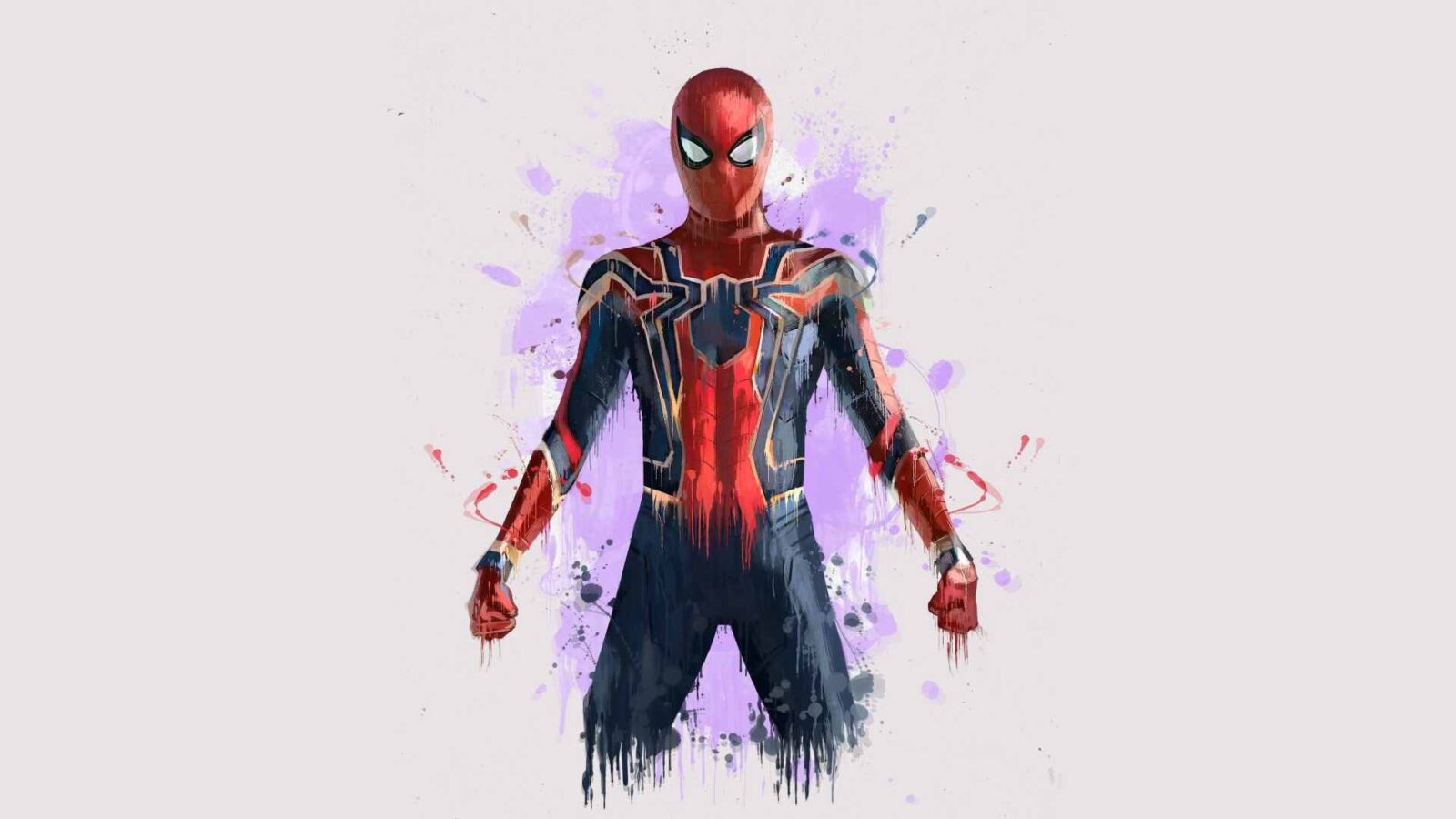 Live Desktop Wallpapers | Avengers Iron Spider Man Artwork WaterMark 4K - Free Live Wallpaper