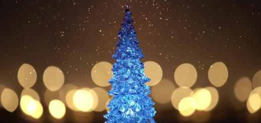Blue Christmas Tree - Free Live Wallpaper