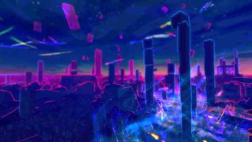Neon City Landscape Abstract - Free Live Wallpaper - Live Desktop