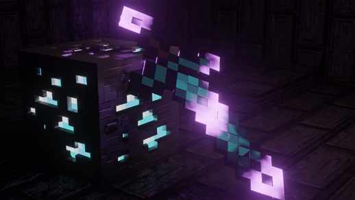 Enchanting Minecraft Game Sword - Free Live Wallpaper