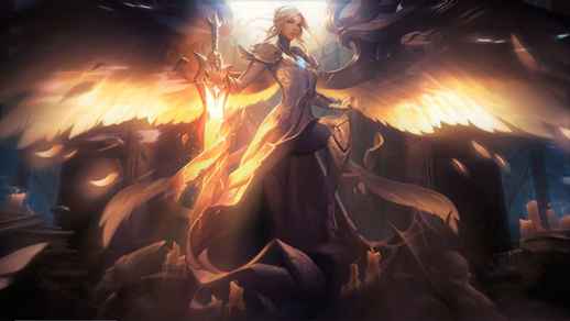LiveWallpapers4Free.com | Silver Kayle Skin From League Of Legends - Free Windows Wallpaper