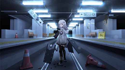 LiveWallpapers4Free.com | METRO! Subway anime girl - Free Desktop Background