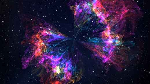 Abstract Rainbow Nebula 4K Quality – Animated Windows Background