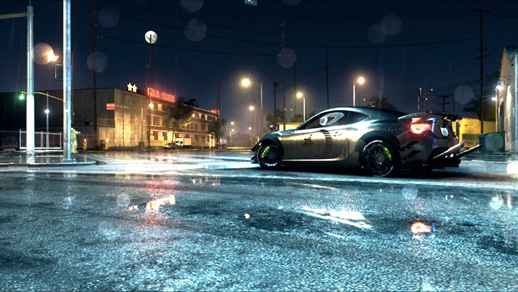 Neef For Speed Game Night City and Rain - Live Windows