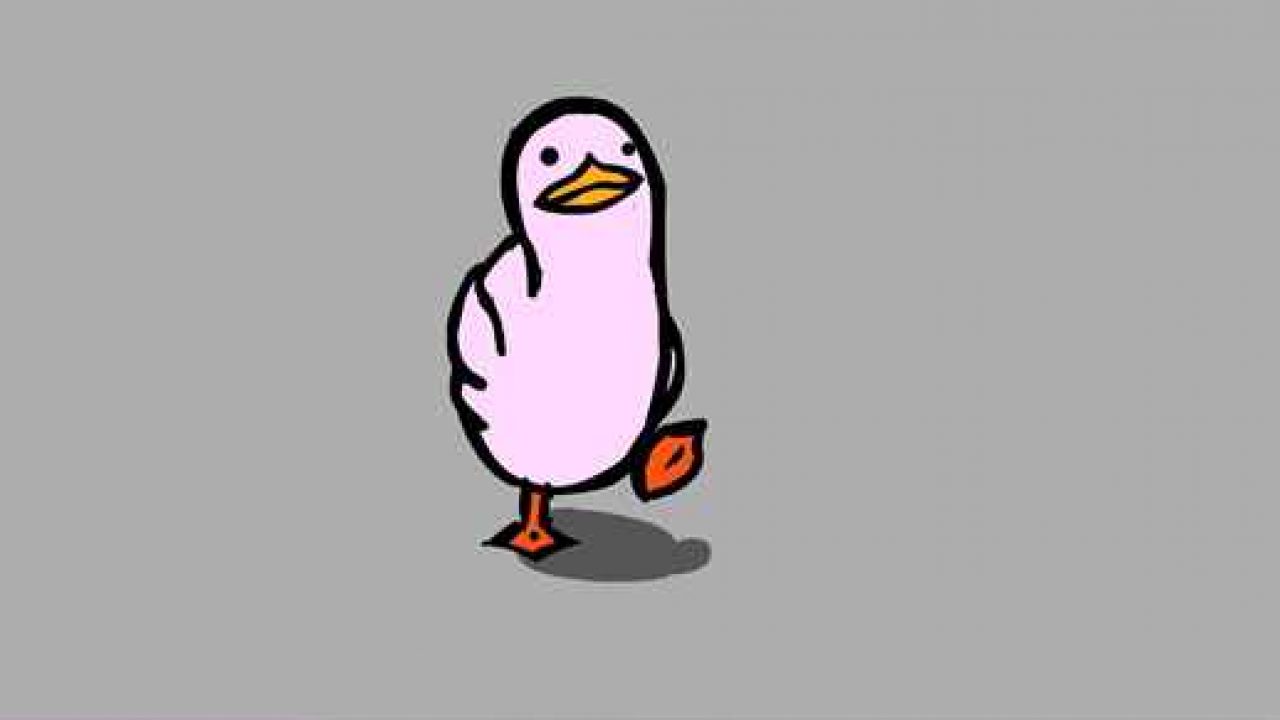 Cute and Funny Pink Duck - Free Live Background - Live Desktop Wallpapers