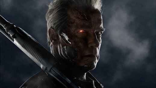 LiveWallpapers4Free.com | Terminator Arnold Schwarzenegger with Pump-action Rifle