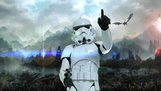 LiveWallpapers4Free.com | Stormtrooper Ray of Light Star Wars