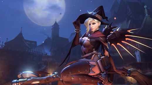 LiveWallpapers4Free.com | Overwatch Mercy Witch Live Video Background