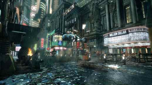 LiveWallpapers4Free.com | Street in the Style of Cyberpunk Rain - Blade Runner