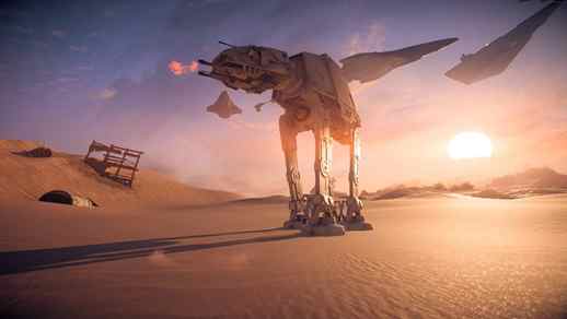 Live Desktop Wallpapers | AT-AT The War Machine Attacks With a Laser