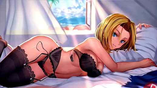LiveWallpapers4Free.com | Hot Android 18 Dragon Ball Game