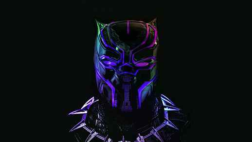 LiveWallpapers4Free.com | Black Panther Mask Marvel RGB