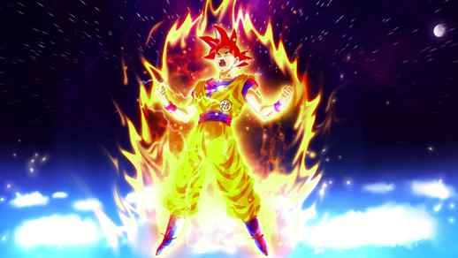 LiveWallpapers4Free.com | Son Goku | Dragon Ball Fire Power