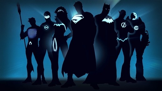 LiveWallpapers4Free.com | Justice league Superhero Silhouettes DC Comics