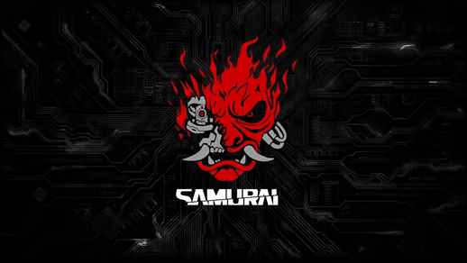 LiveWallpapers4Free.com | Samurai Logo Cyberpunk 2077