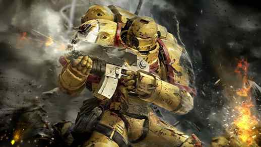 LiveWallpapers4Free.com | Imperial Fists Warhammer 40k Game