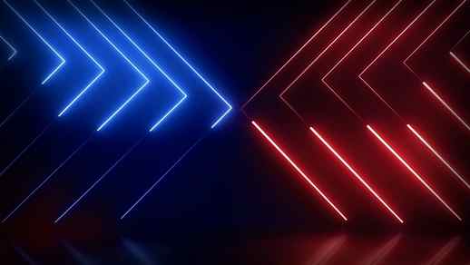 LiveWallpapers4Free.com | Red and Blue Neon Lines / Abstract Background