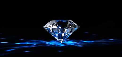 Shiny Sparkling Crystal Structure Diamond
