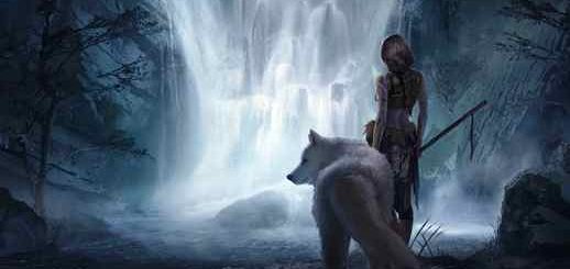 Princess Mononoke San White Wolf Waterfall