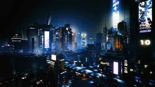 LiveWallpapers4Free.com | Futuristic Night City Neon Lights