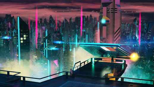 Cyberpunk Platform Night City - LiveWallpapers4Free.com
