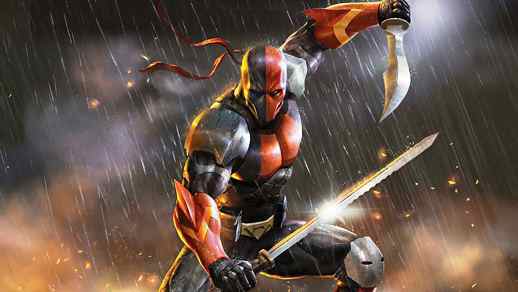 LiveWallpapers4Free.com | Deathstroke Supervillain with Swords DC 4K Quality