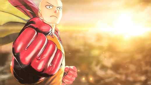 LiveWallpapers4Free.com | One-Punch Man Shakes His Fist